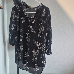 Liberty Love Black Floral Blouse